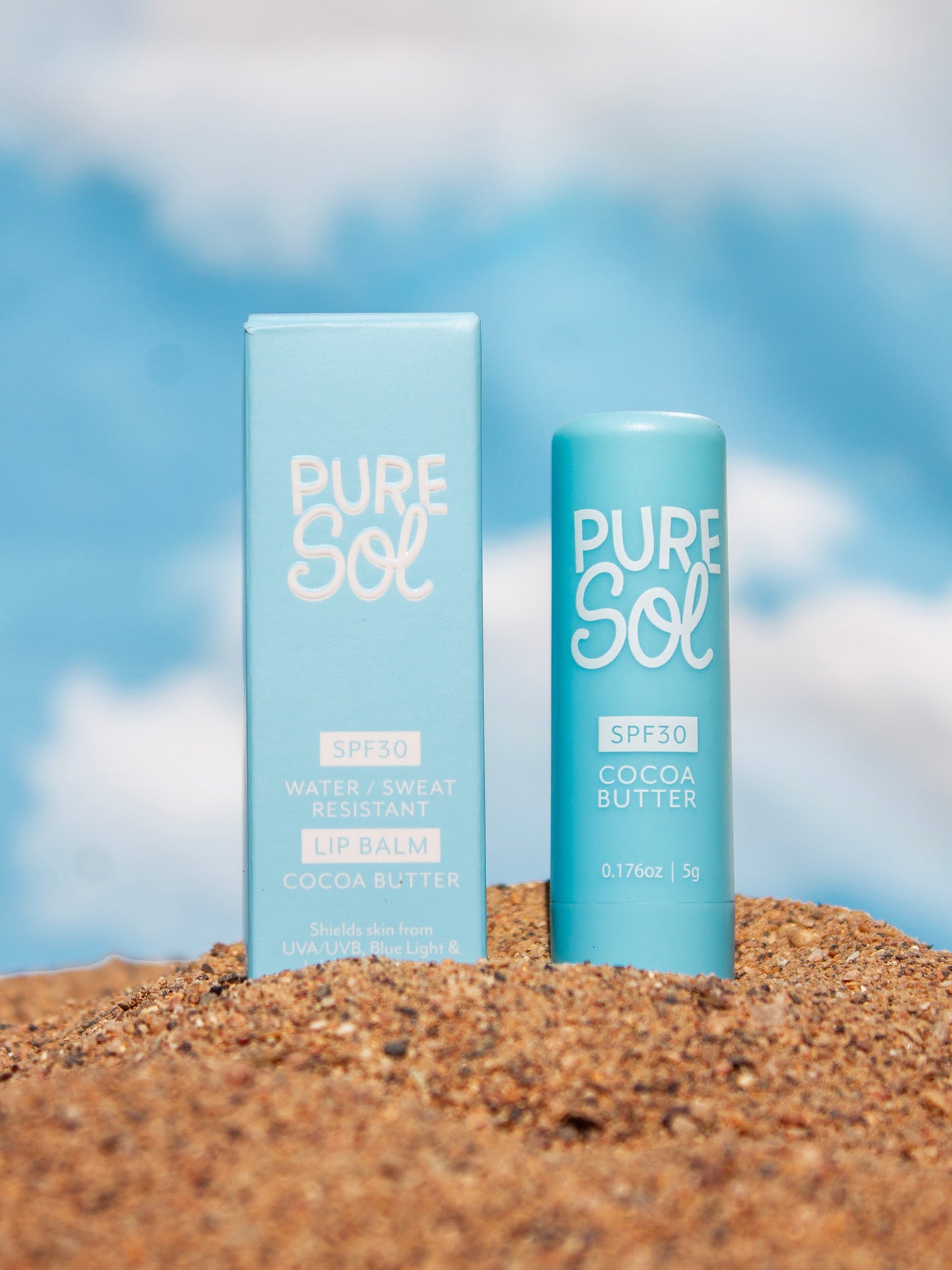 Pure Sol Beauty SPF 30 Lip Balm – Cocoa Butter