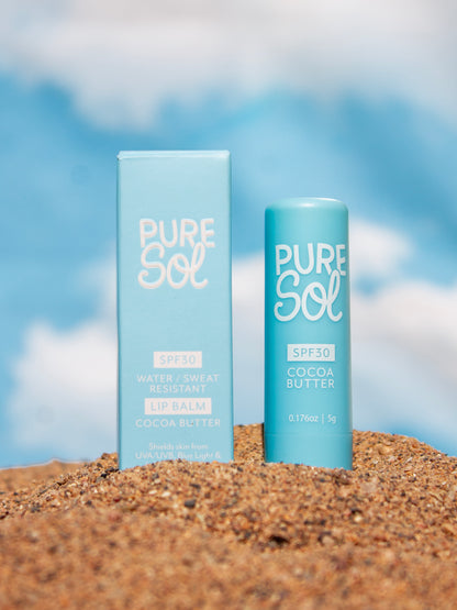 Pure Sol Beauty SPF 30 Lip Balm – Cocoa Butter